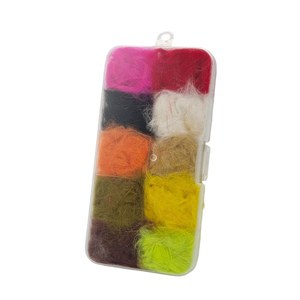Boîte de doublage pour lapins de la série SNEDA, 10 ou 15 couleurs de fibres ultra-fines et douces pour des motifs de mouches nymphes et émergentes réalistes - Product Image 1