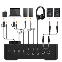 Comica LinkFlex AD5-Interface Audio avec fonctionnalités pour l'enregistrement de qualité Studio, le Podcasting et le Streaming, pour guitariste, Vocal