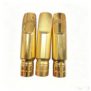 Embouchure de saxophone en laiton plaqué or, embouchure de saxophone alto style Otto Link pour performance jazz et pop - Product Image 4