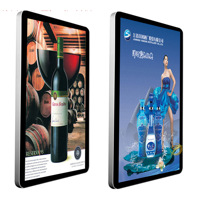 UHD 4K 43 Inch Wall Mounted Digital LED LCD Panels with Wireless Wifi Network Android OS