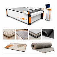 Machine de découpe automatique CNC PLC à couteau oscillant pour tapis, moquette, tapis de sol de voiture, tapis en mousse PVC, textile non tissé, table de découpe