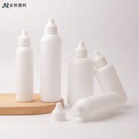 Flacon compte-gouttes pour savon liquide ou médicament, conteneur souple 50ml 100ml 200ml 300ml en PE avec bouchon à vis et sérigraphie