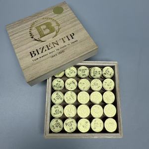 Punta de <span class=keywords><strong>Billar</strong></span> de Alto Rendimiento de 14 mm y <span class=keywords><strong>8</strong></span> Capas -- MS/MH, Cuero Genuino Bizen Dorado para <span class=keywords><strong>Billar</strong></span> y Snooker, Punta de <span class=keywords><strong>Billar</strong></span> - Product Image 5