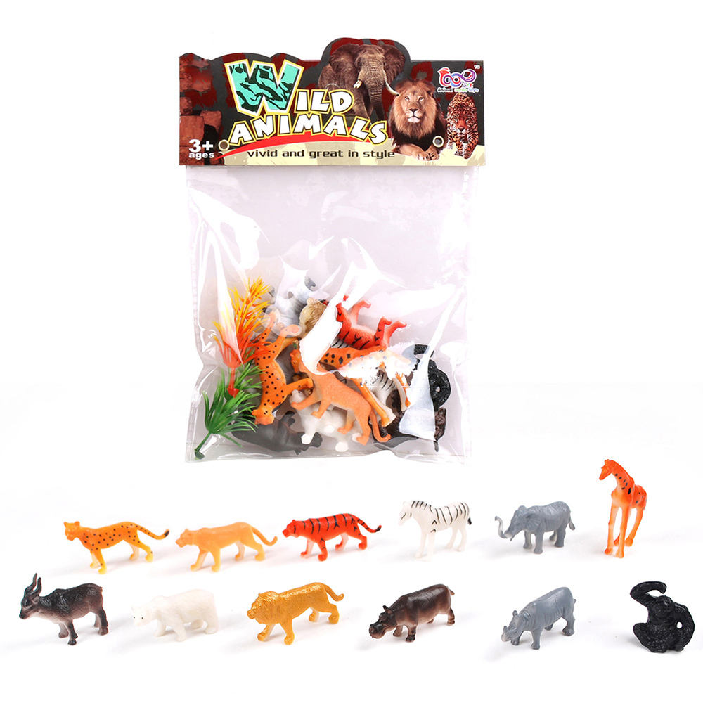 Zoológico de brinquedo de plástico - Figuras de animais realistas para  crianças, image size:1000x1000