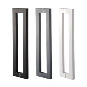 Manija de puerta de vidrio de acero inoxidable 201, manijas de puerta, aplicación de Hotel de restaurante de lujo - Product Image 4