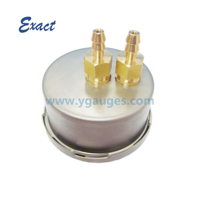 एस अंतर दबाव गेज-दोहरी बोर्डन ट्यूब और स्केल, दोहरी कनेक्शन - Product Image 6