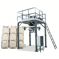 Ensacheuse semi-automatique pour granulés et sable en big bags avec PLC, équipement d'ensachage de sable et de ciment
