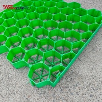 WDF Grille de pavage moderne en HDPE pour gazon, emboîtable, en nid d'abeille, pour pavés, drainage, moule en plastique pour parcs, modèle canadien