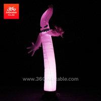360 gonflable 4.5m de haut blanc fantôme Air ciel danseur géant publicité gonflables avec ventilateur de danseur d'air à vendre