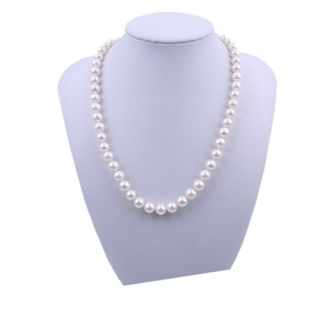 Collar de Perlas de Agua Dulce Redondas de 7-10 mm, Especialidad de Zhuji, Collar de Madre Fuerte y Delicado con Caja de Certificado - Product Image 5