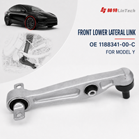 Bras de suspension inférieur avant LinTech 1188341-00-C pour Tesla Model Y, en aluminium léger, compatible OEM, fournisseur en gros