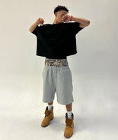 Short de survêtement camouflage taille D pour hommes, logo personnalisé, 100% coton, jogging lourd, trackers de course, shorts d'été de style Hip Hop