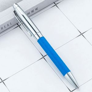 Wholesale New Pu Leather Engravable Logo Twist-Action 1.0Mm Metal Ballpoint Business Advertising Gift <b>Pens</b> - Product Image 4