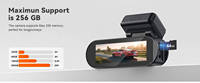 Nueva Cámara para Auto 4K+4K con Visión Nocturna, DVR con Wifi y GPS Integrados, Grabación en Bucle