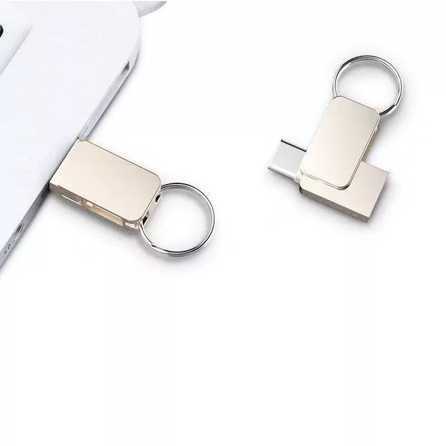 Type-C Mobile USB Flash Drive with 360 Degree Rotation OTG for Phone and Computer 1TB 2TB Large Storage USB Flash Drive 3.0