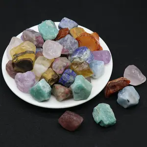 Accesorios de joyería para enseñanza de geología, espécimen de cristal mineral natural al por mayor, piedra cruda