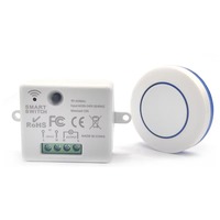 Remote Control Nirkabel 4 Tombol Kode Pembelajaran Logam Silikon 433m 4 Tombol DC12V Baterai Isi Ulang Tahan Air untuk Rumah