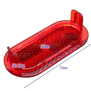 Par de Luces Reflectantes de Advertencia Rojas para Puerta Interior de Coche, para VW Beetle, Caddy, Polo, Touran 6Q0947419 - Product Image 3