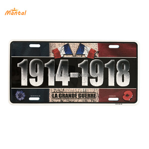 مصنع مخصص الولايات المتحدة الأمريكية الطريق 66 خمر معدن الألومنيوم علامات لوحة رقم السيارة لوحة ترخيص - Product Image 6