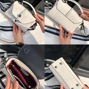 Ando Bag Split Cowhide Leather Mini <b>Handbag</b> Women Vintage Top Handle Flap Shoulder Crossbody Bag - Product Image 3