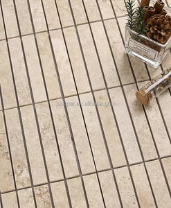 Style ancien moyen riz mat trou blanc longue pierre <span class=keywords><strong>de</strong></span> chaux mosaïque <span class=keywords><strong>salle</strong></span> <span class=keywords><strong>de</strong></span> <span class=keywords><strong>bain</strong></span>, espace commercial chez l'habitant carreaux <span class=keywords><strong>de</strong></span> sol, marbre - Product Image 3