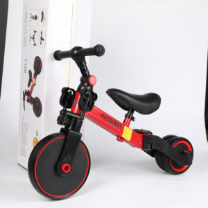 Bon prix certifié CE tricycle pliable pour enfant tricycle à rotation à pneu pneumatique siège rotatif 4-en-1 tricycle pour bébé de 2 à 4 ans - Product Image 1