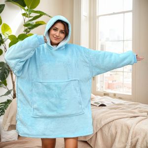 <span class=keywords><strong>Coperta</strong></span> con cappuccio in <span class=keywords><strong>pile</strong></span> morbida e spessa personalizzata <span class=keywords><strong>felpa</strong></span> oversize indossabile <span class=keywords><strong>felpa</strong></span> coperte con maniche - Product Image 4