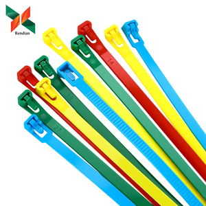 Attaches-câbles réutilisables et détachables en nylon 66 de haute qualité et respectueux de l'environnement, disponibles en plusieurs couleurs - Product Image 1