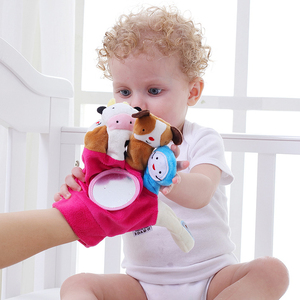 Siêu mềm sang trọng bé tay động vật ngón tay Găng tay chơi con rối - Product Image 3