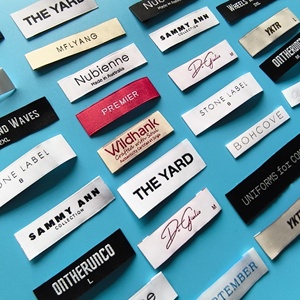 Wholesale Label Clothing Manufacturers Neck Label <strong>Heat</strong> <strong>Transfer</strong> Woven Labels 3d Embroidery <strong>Custom</strong> Women Private Label Clothing - Product Image 3