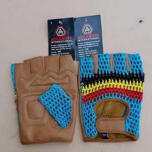 Guantes de Ciclismo de medio dedo, diseño personalizado, calidad superior, Palma de cuero - Product Image 4