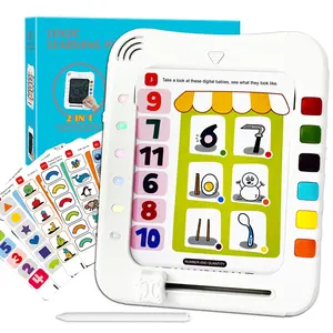 مكتب المدير التنفيذي/ODM 2 في 1 التعليمية التعلم آلة لعب تابلت للكتابة متعددة بطاقات شاشة ال سي دي إلكترونية لوح للرسم لعبة للأطفال