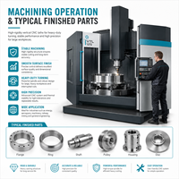 Tour CNC vertical mono-colonne premium pour le tournage, le perçage et le fraisage de grandes pièces métalliques