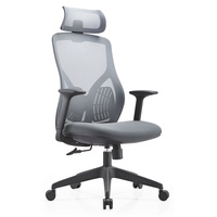 Chaise de bureau ergonomique JOHOOFURNITURE avec appui-tête, vente en gros, Sedia Da Ufficio pour bureau à domicile, coussin épais confortable