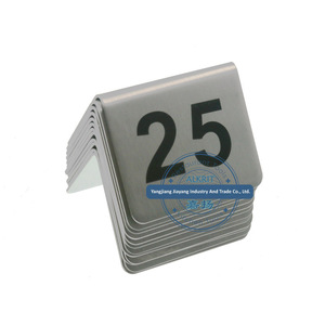 (JYHA-A003) numero di <span class=keywords><strong>tavolo</strong></span> da stampa personalizzato in acciaio inossidabile supporto del Menu titolare del <span class=keywords><strong>tavolo</strong></span> del posto del <span class=keywords><strong>ristorante</strong></span> dell'hotel - Product Image 3
