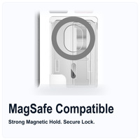 Dompet Kartu Magnetik 2 in 1 Penyangga PC Magnet Kuat N52 Universal untuk iPhone 17 Pro Max 16 15 14 13 12 Seri Grosir