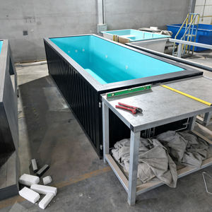 Piscine en fibre de verre semi-enterrée pour installation extérieure dans un jardin - Product Image 5