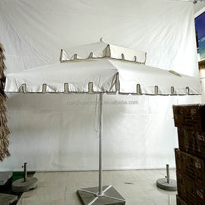 Fancy <strong>Vintage</strong> Striped Garden <strong>Patio</strong> <strong>Umbrella</strong> Big Size Summer Shelter Scalloped Edge Macrame <strong>Umbrellas</strong> Outdoor For Restaurant - Product Image 6