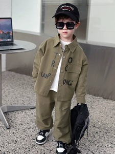 Completo Autunnale per Ragazzi in Stile Coreano, Elegante Set con Camicia a Maniche Lunghe, Pantaloni, Gilet Lavorato a Maglia e Cintura - Product Image 6