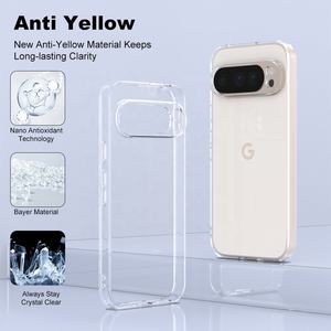 2.0mm Cristal Téléphone Etui Coque Clair TPU Téléphone Portable Housse de Téléphone Portable pour <span class=keywords><strong>Google</strong></span> Pixel 9 <span class=keywords><strong>Pro</strong></span> 10 XL 5G 9A 8 8A 7 7A <span class=keywords><strong>6</strong></span> 6A - Product Image 6