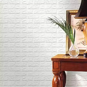 Paneles de Pared 3D Autoadhesivos Impermeables de Tela No Tejida con Patrón de Follaje Moderno, Aislamiento Térmico y Resistentes a la Humedad para Cocina y Baño - Product Image 3
