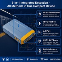 Analizador de PD Inteligente Profesional HWPD-500 con Sensor 5 en 1 e Imagen Térmica Infrarroja para Detección en Vivo en Redes Inteligentes