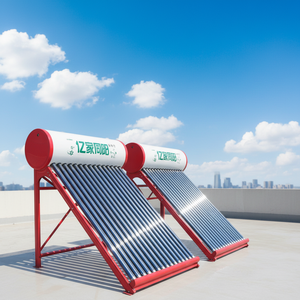 Chauffe-eau solaire à tubes sous vide indépendant et efficace, collecteur solaire en acier inoxydable pour usage domestique et en garage - Product Image 1