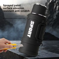 Bouteille d'eau isotherme en acier inoxydable 316 grande capacité, design moderne, pliable, portable, pour le camping, les voyages, la voiture, la maison