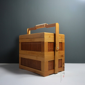 Bamboo Carrying Box Rectangle ZL 01 Tea Packaging Custom Made For Gift Food Storage - Product Image 2