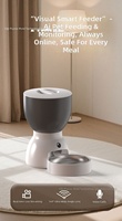 Distributeur automatique de nourriture pour animaux de compagnie intelligent 5G WiFi avec caméra, contrôle par application, surveillance vidéo à distance, alimentation programmée pour chats et chiens