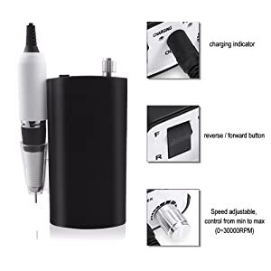 Mini portátil 30000 Rpm Rosa <span class=keywords><strong>manicura</strong></span> <span class=keywords><strong>pedicura</strong></span> recargable eléctrico Efile taladro de uñas para uñas acrílicas - Product Image 4