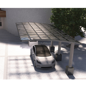 Refugio de estacionamiento de coche con marco de metal, base de policarbonato cantilever, garaje, gran oferta - Product Image 3