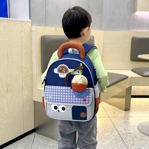 Sac à dos multifonctionnel en nylon imperméable avec impression de <span class=keywords><strong>girafe</strong></span> mignonne pour enfants de maternelle, garçons et filles, pour un usage quotidien - Product Image 6