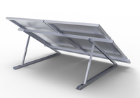 Support de montage de toit lesté solaire Triangle plat Support en aluminium réglable pour panneaux PV sans pénétration de toit